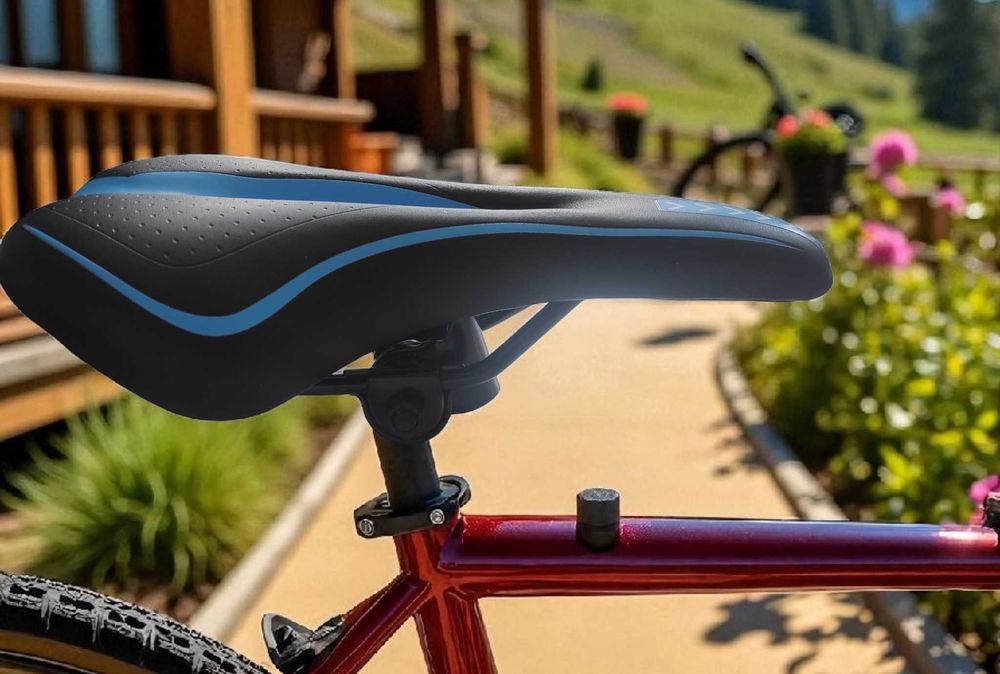 Ergonomiczne siodełko rowerowe z pianki żelowej z pamięcią kształtu