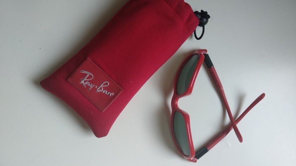 Óculos de Sol Ray Ban - Originais - Vermelhos - Criança