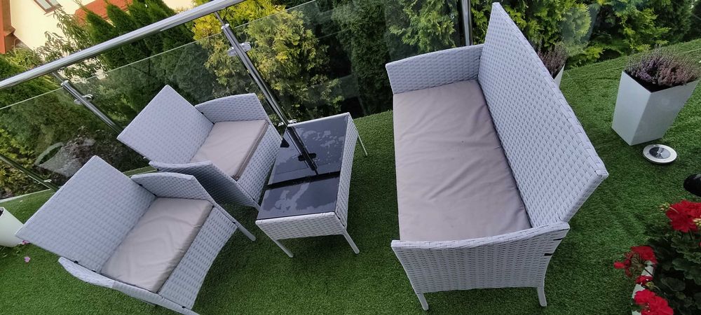Zestaw mebli ogrodowych na taras ogród balkon