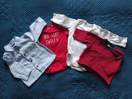 Pakiet Body H&M niemowlęce+koszula+bluza. Jak Nowe! Warto!