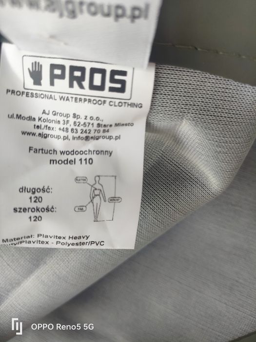 Fartuch Pros, wodoodporny