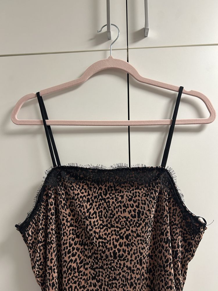 Top damski na ramiączkach panterka Miss Selfridge XL 42 nowy