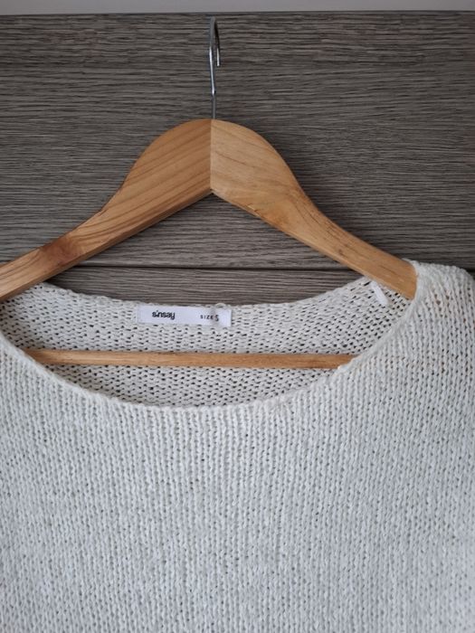 ażurowy sweter damski S