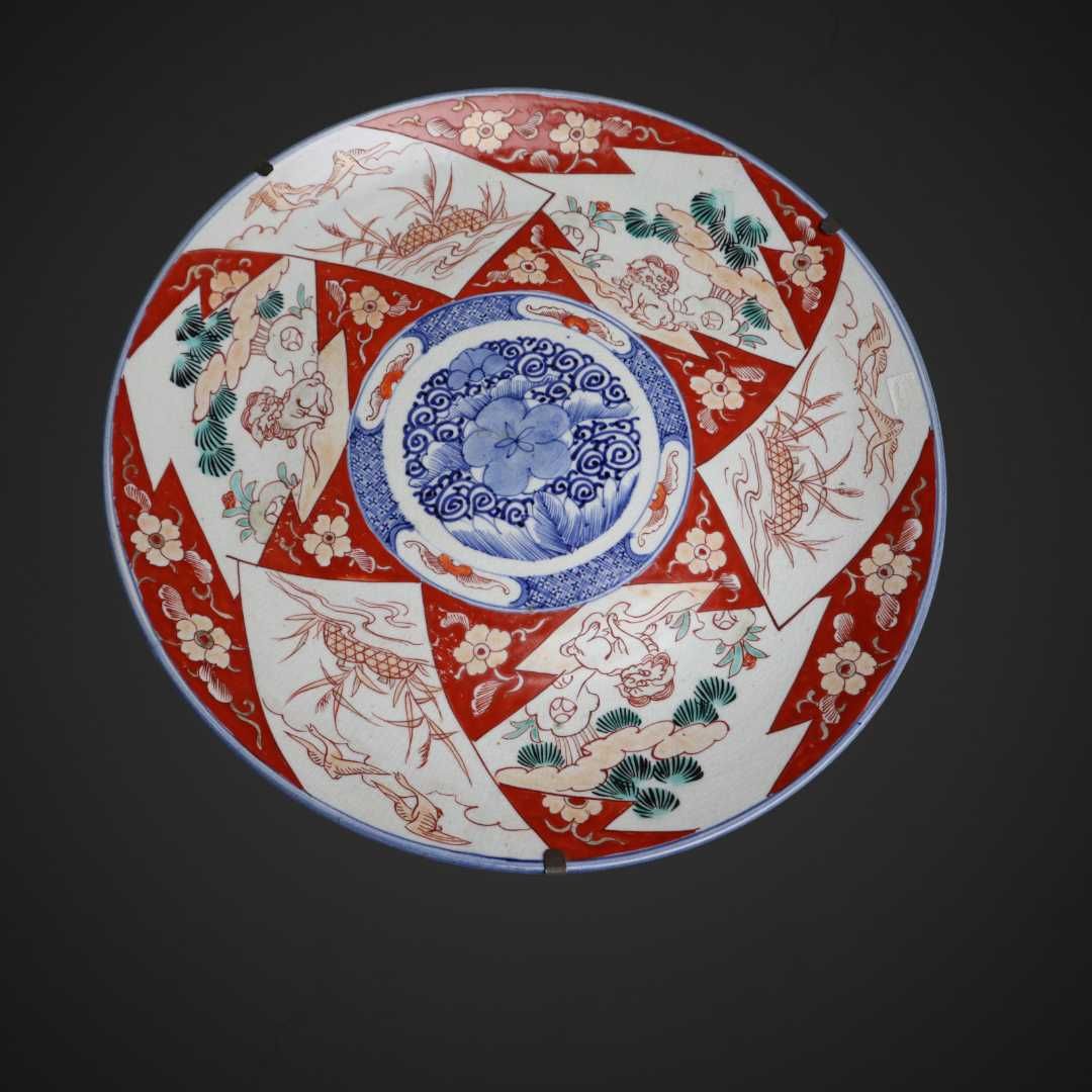 Potężna patera w stylu Ko-Imari  Japonia B5/050630