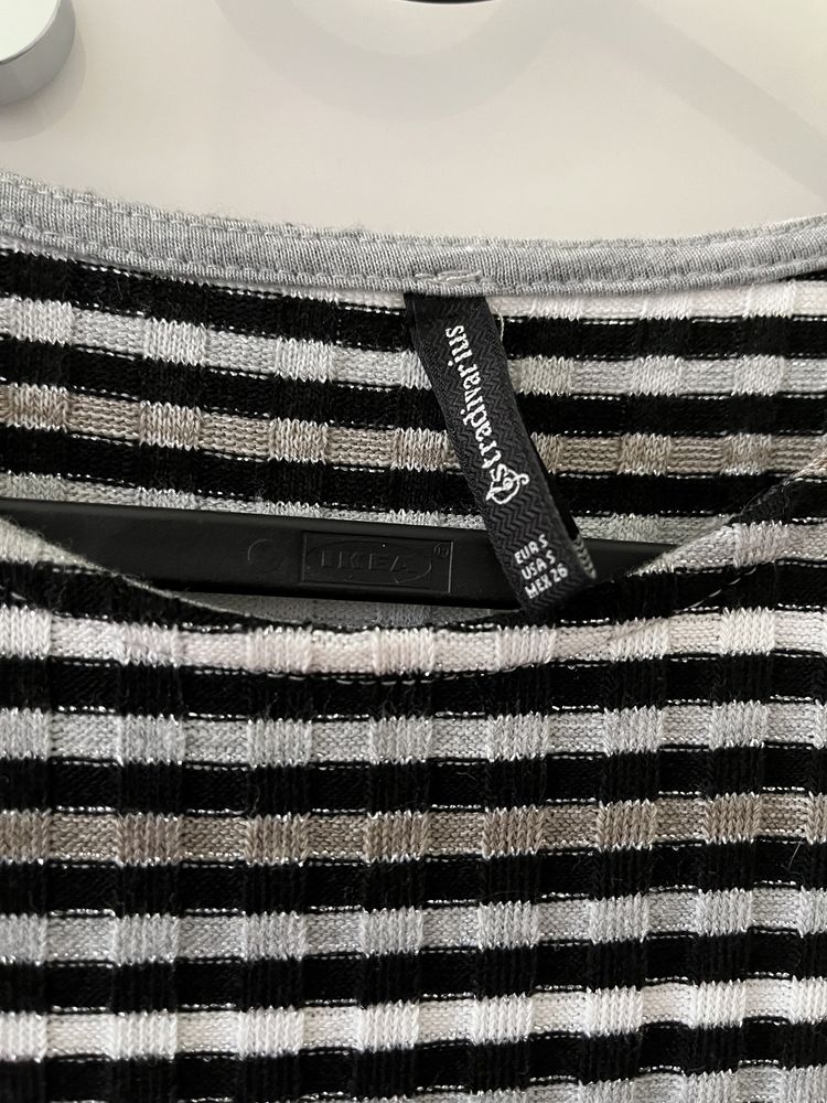 Obcisła elastyczna sukienka midi/maxi w paski | Stradivarius | S / 36