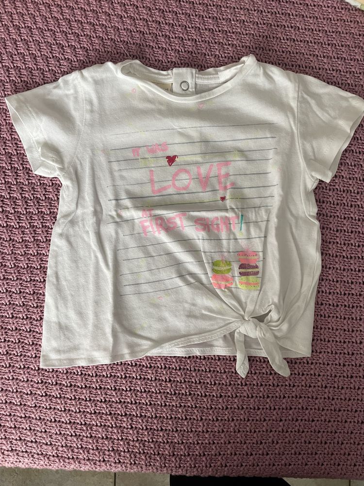 Bluzeczki, koszulki, t-shirt dziewczęce Zara, 68