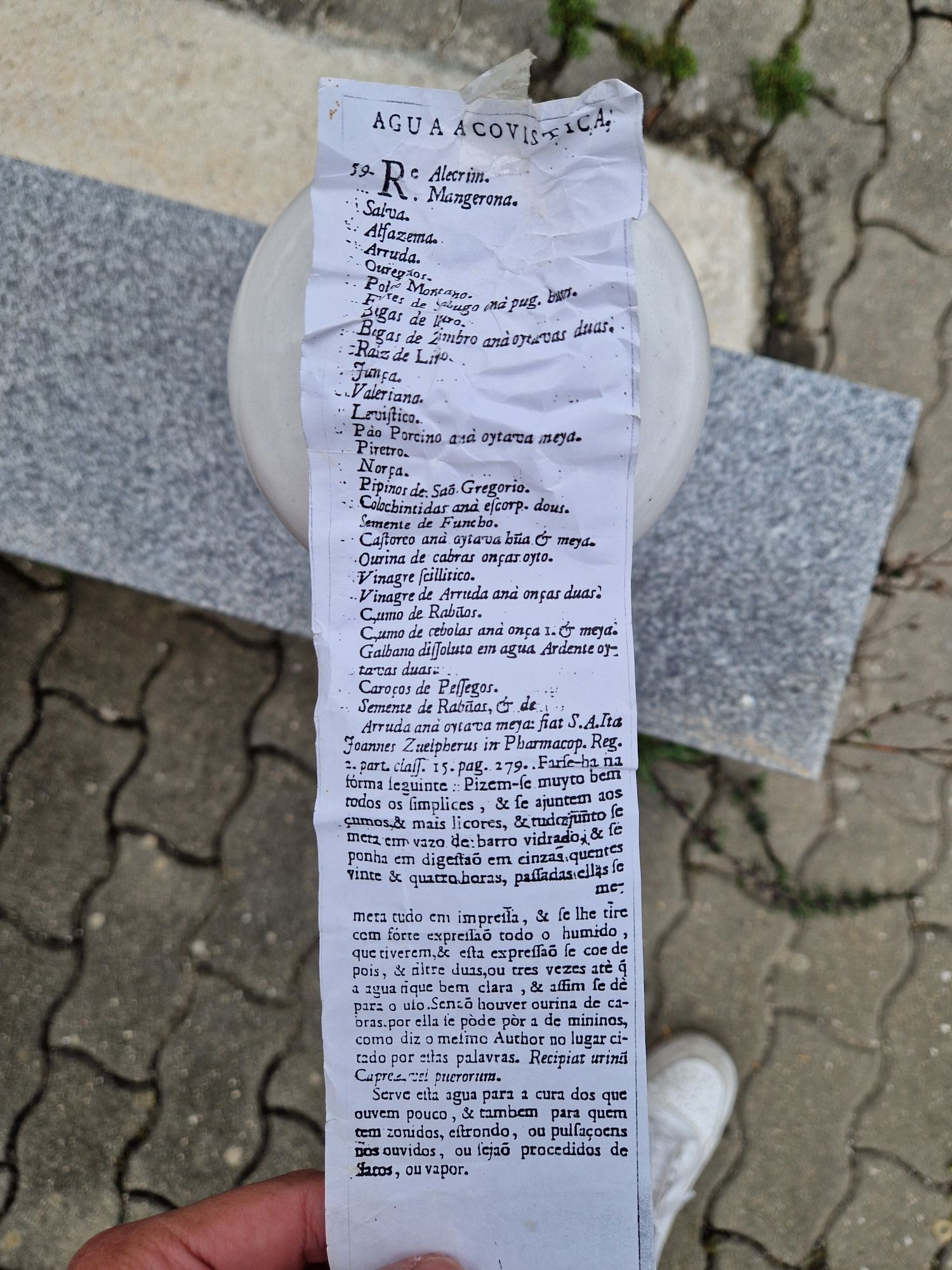 Grande faiança farmácia numerada