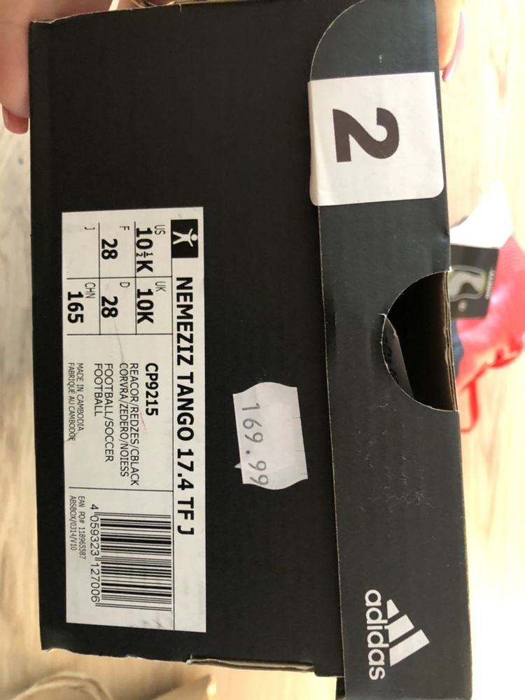 Nowe buty adidasy do piłki rozm. 28 chłopiec adidas korki czerwone