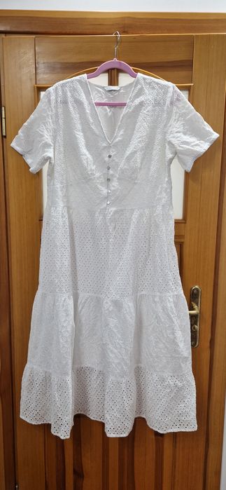Tatuum biała,letnia sukienka z haftem rozmiar 42