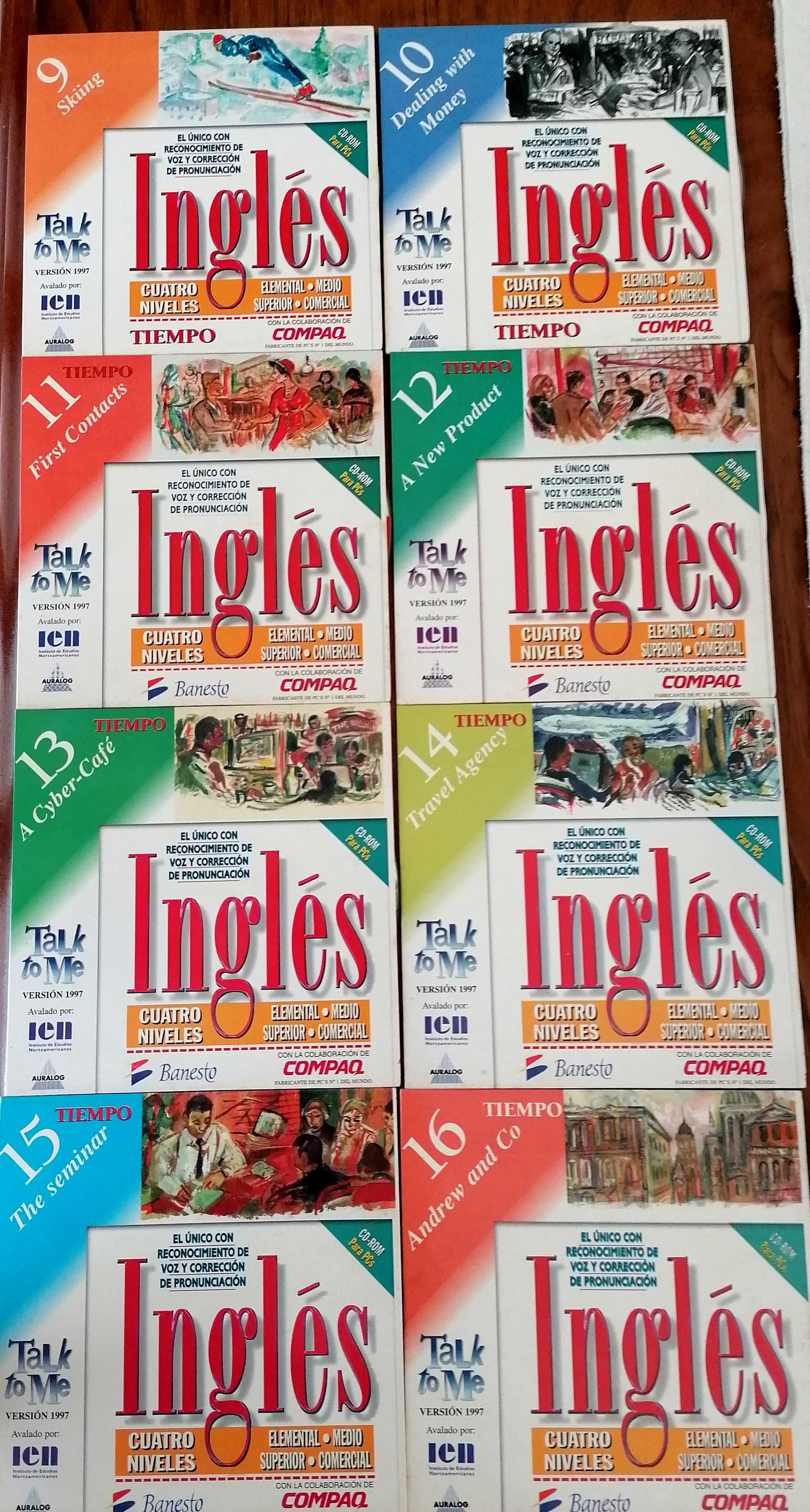 Curso espanhol-inglês 16 cds