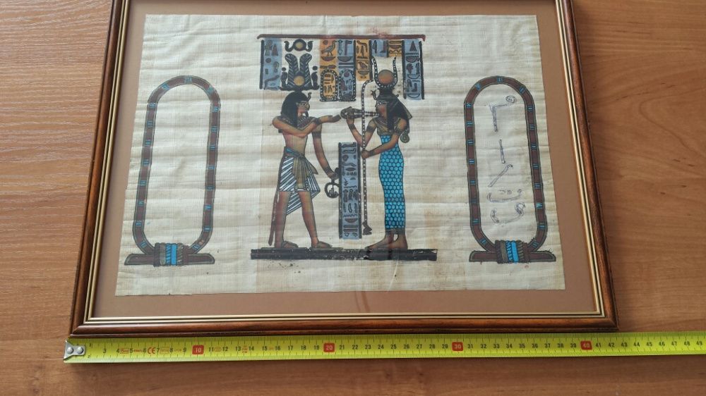 Obraz Papirus, Obrazek Na Papirusie, Egipt.