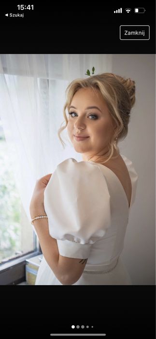 Sukienka ślubna 3w1 (body i dwie spódnice)