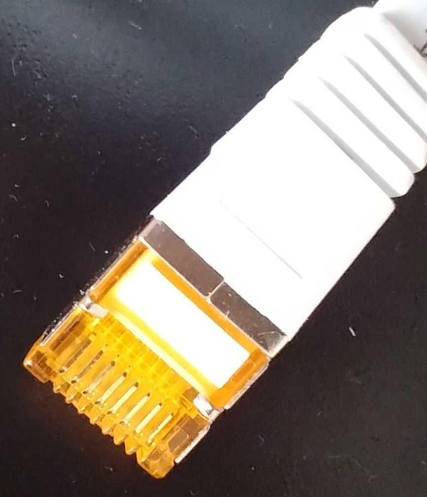 Cabo de rede Ethernet 15m CAT 7 PLANO 10 Gbps U-FTP blindado