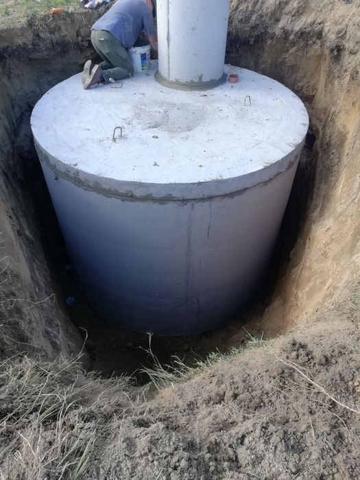 Szambo betonowe okrągłe 10m2, zbiornik na deszczówkę