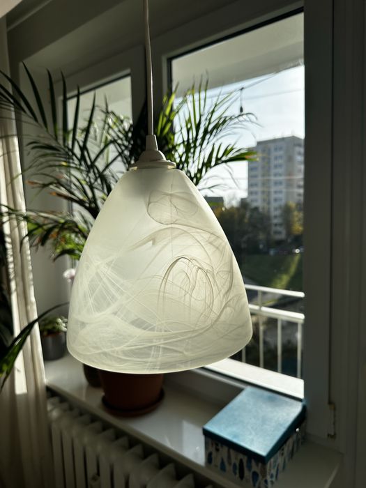 Klosz lampy szklany, mleczny