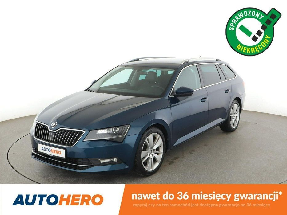 Skoda Superb Style automat 4x4 alcantara PDC grzane fotele climatronic ACC