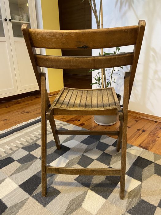 Krzesło drewniane rozkładane