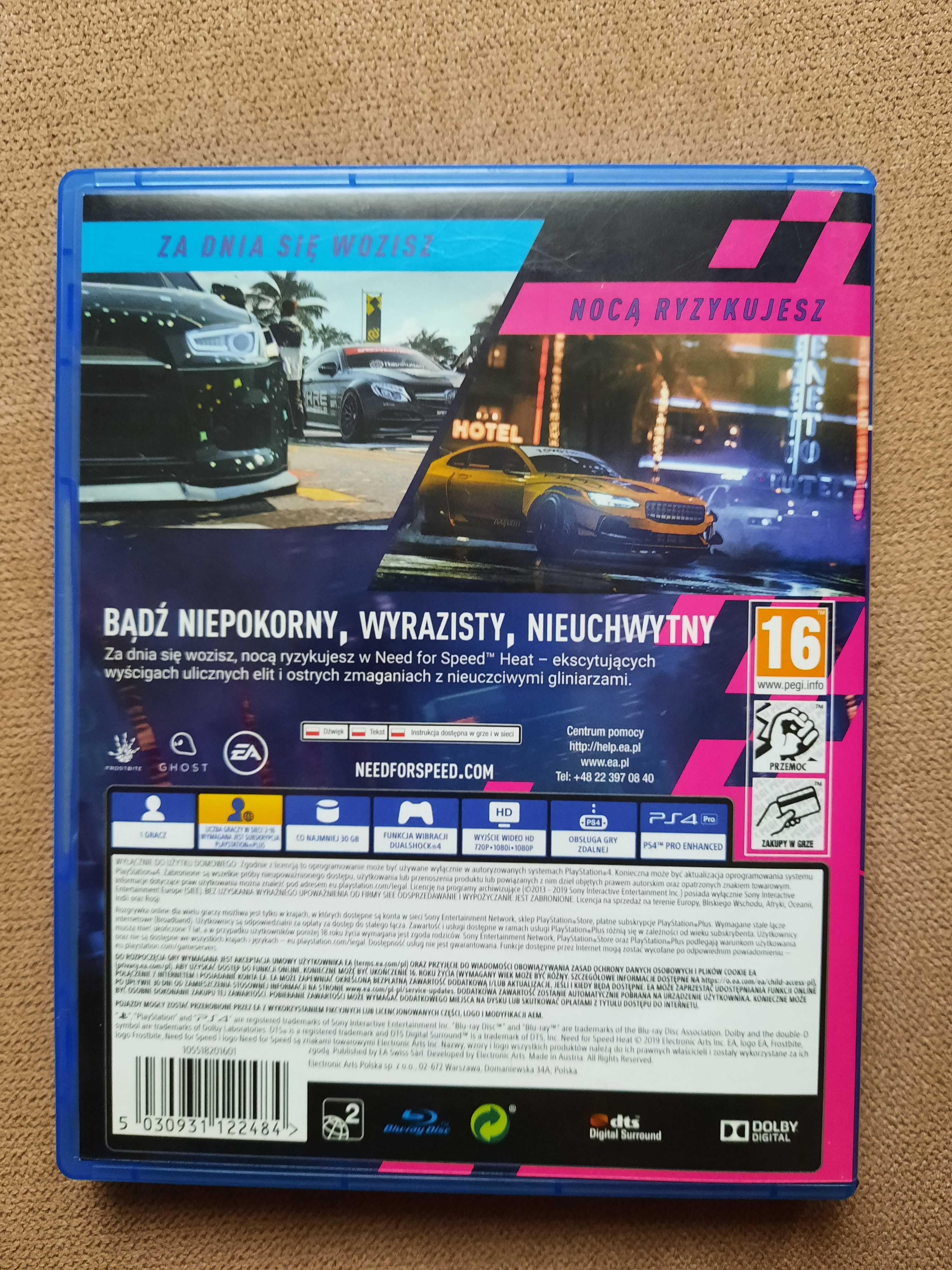 Need For Speed Heat PS4 (stan 5/6) Polska Wersja