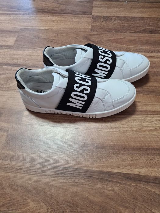 Moschino sneakersy niskie trampki męskie Białe rozmiar 44