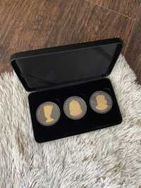 Kolekcja monet pokrytych 24karatowym zlotem Ancient Egypt Pharoah Coll