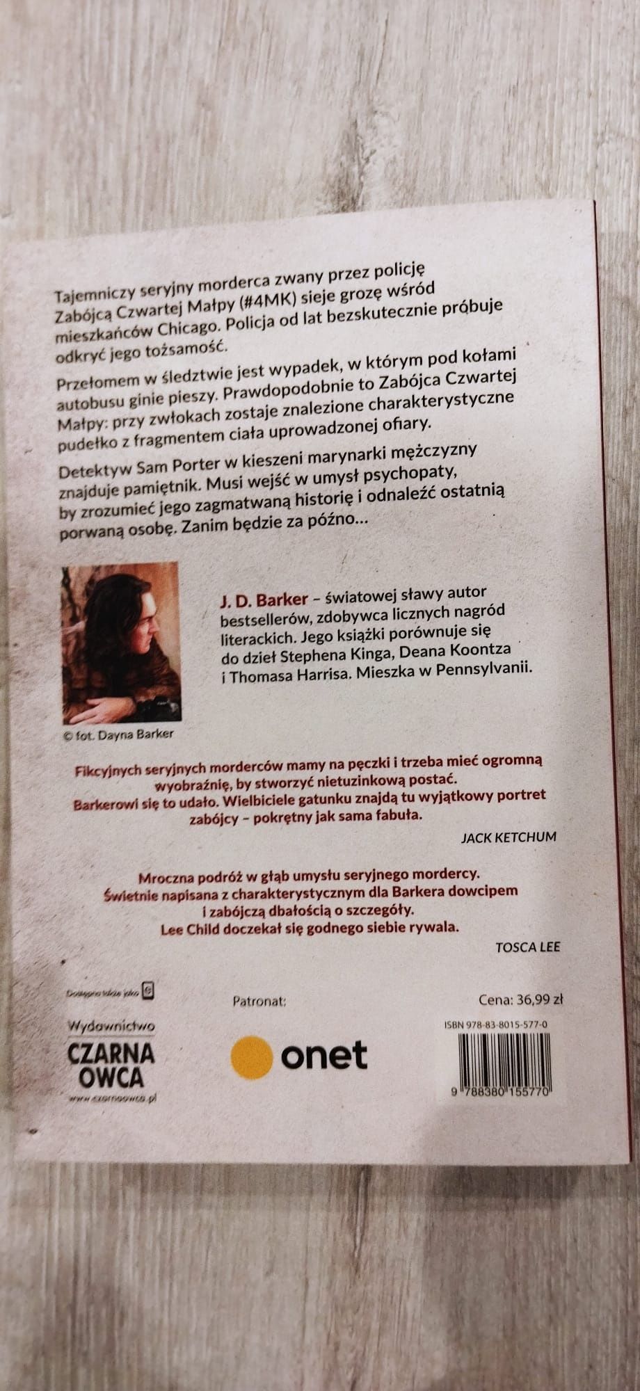 Czwarta małpa J.D.Barker
