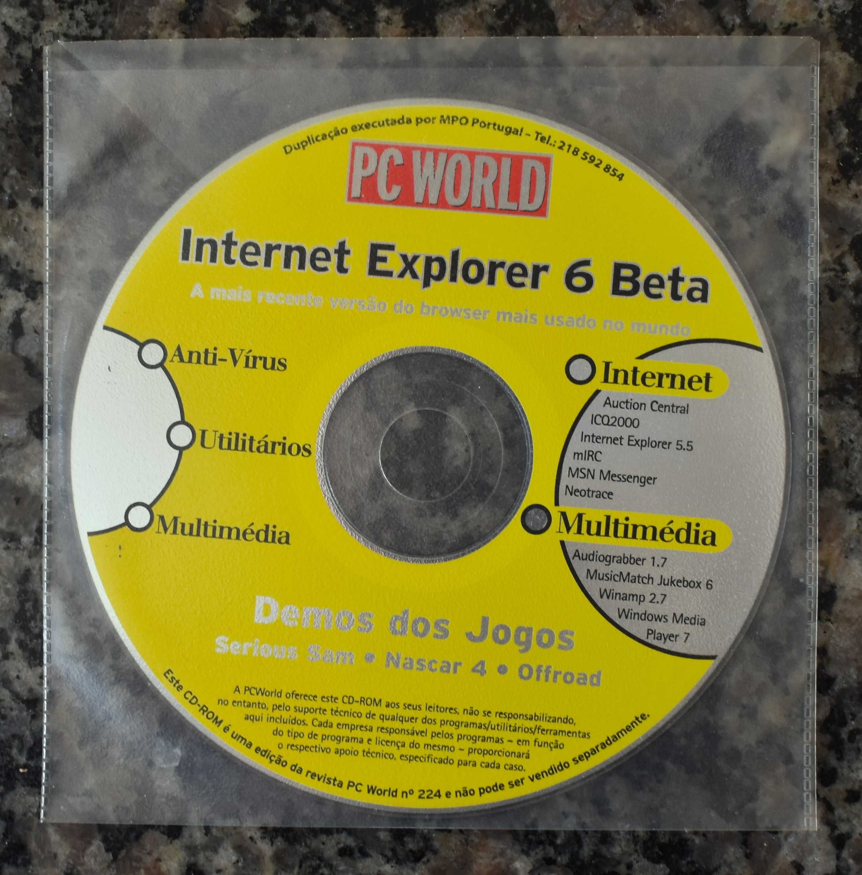 Lote 9 CD-ROM' s da revista PC WORLD