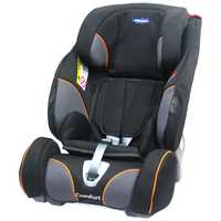 Klippan Triofix Comfort Recline z bazą Black/Orange 9-36 kg