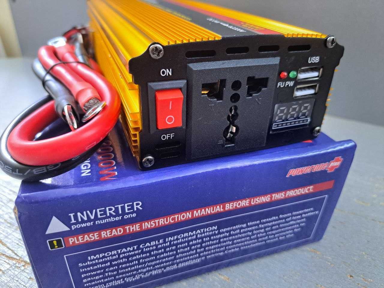 Інвертор Преобразователь напряжения 24V/220V Инвертор 2000W