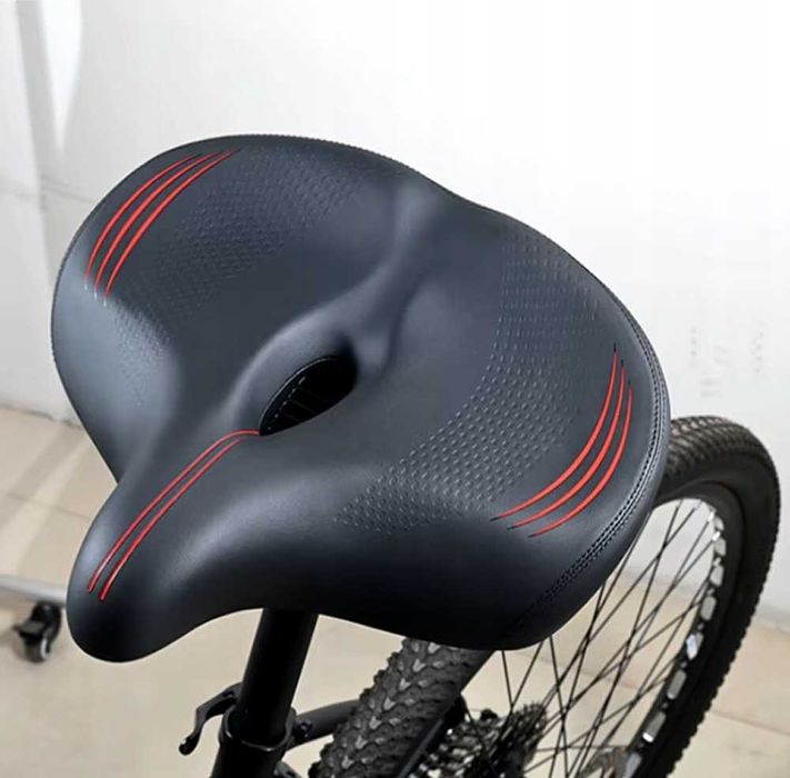 Siodełko Rowerowe Wygodne Duże Szerokie Miękkie Na Rower Amortyzacja