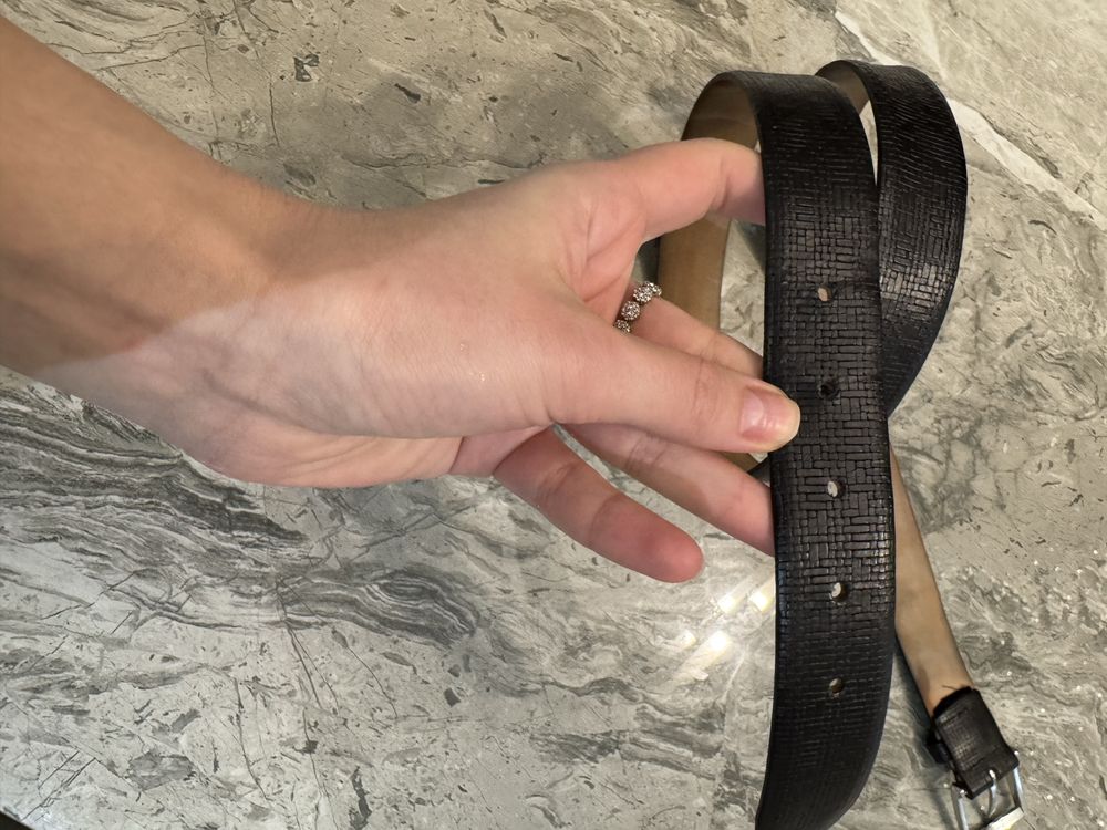 Ремень мужской кожаный massimo dutti m-l 100 см