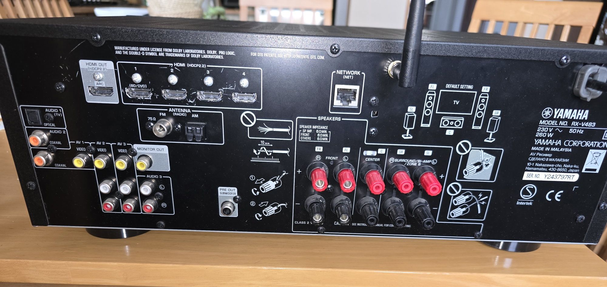 Wzmacniacz  Yamaha RX-V483