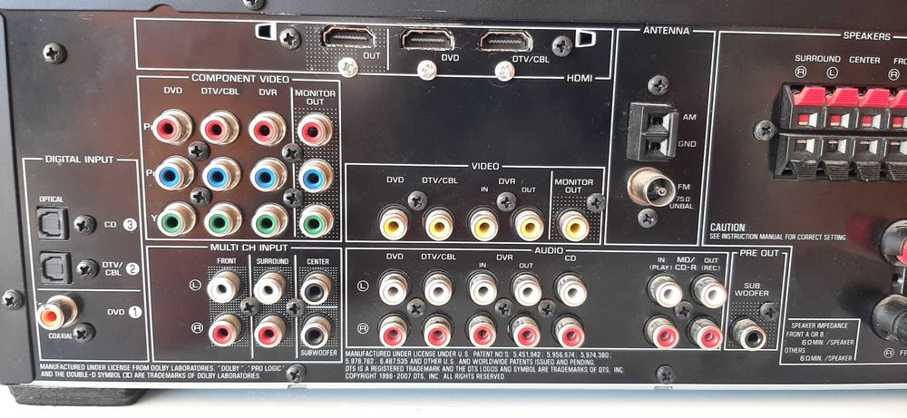 Vendo este amplificador 5.1 da marca yamaha