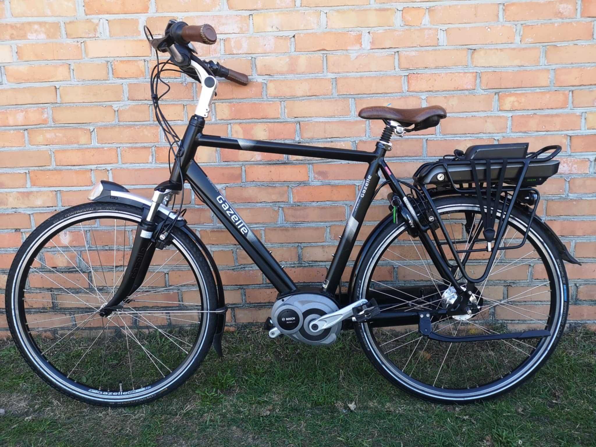 Rower męski holenderski z napędem elektrycznym Gazelle Orange BOSC