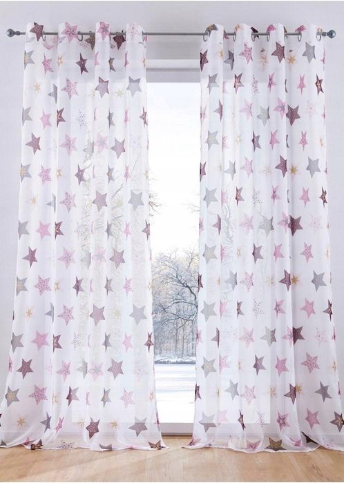 B.P.C. zasłona okienna w gwiazdki ^230x140cm/3