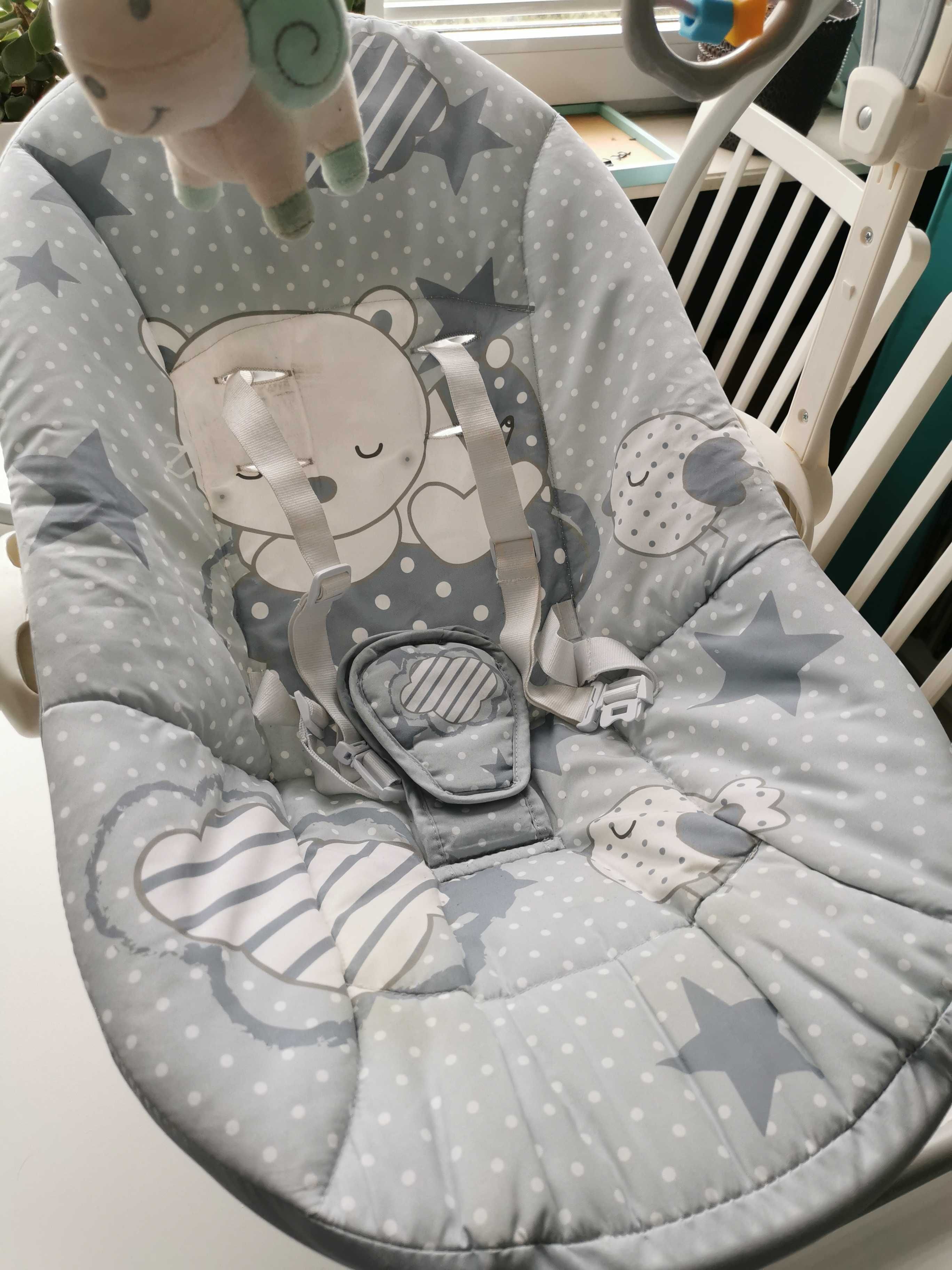 Bujak elektryczny Smiki, Miś, Baby Swing huśtawka, 0M+, 3-9kg