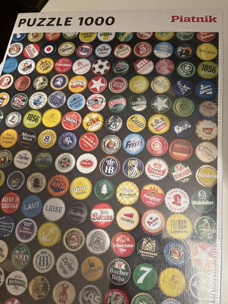 Puzzle 1000 Piatnik kapsle od piwa