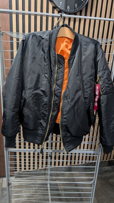 Kurtka Alpha Industries MA-1 rozmiar L , czapka the north face