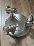 Lampa sufitowa led 3 punktowa stal