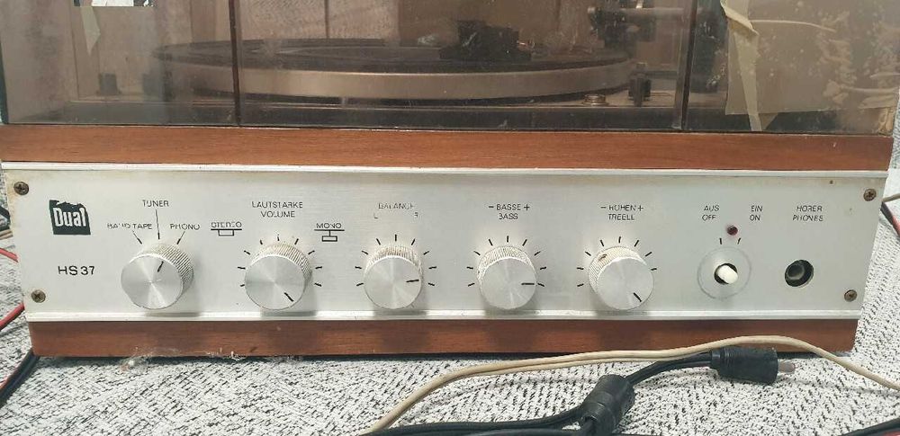 Adapter DUAL - z radiem i wzmacniaczem - gramofon - retro - oryginalny