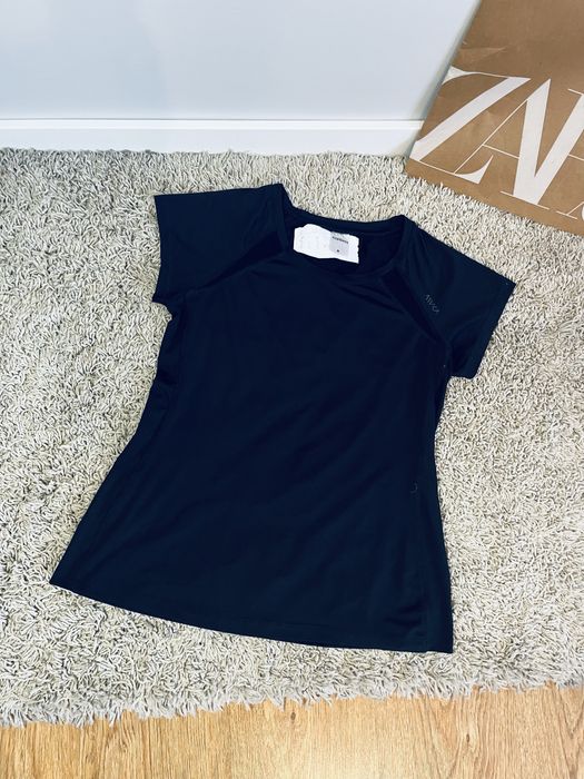 Damska czarna bluzka top sportowy kappahl rozm M taliowana silownia