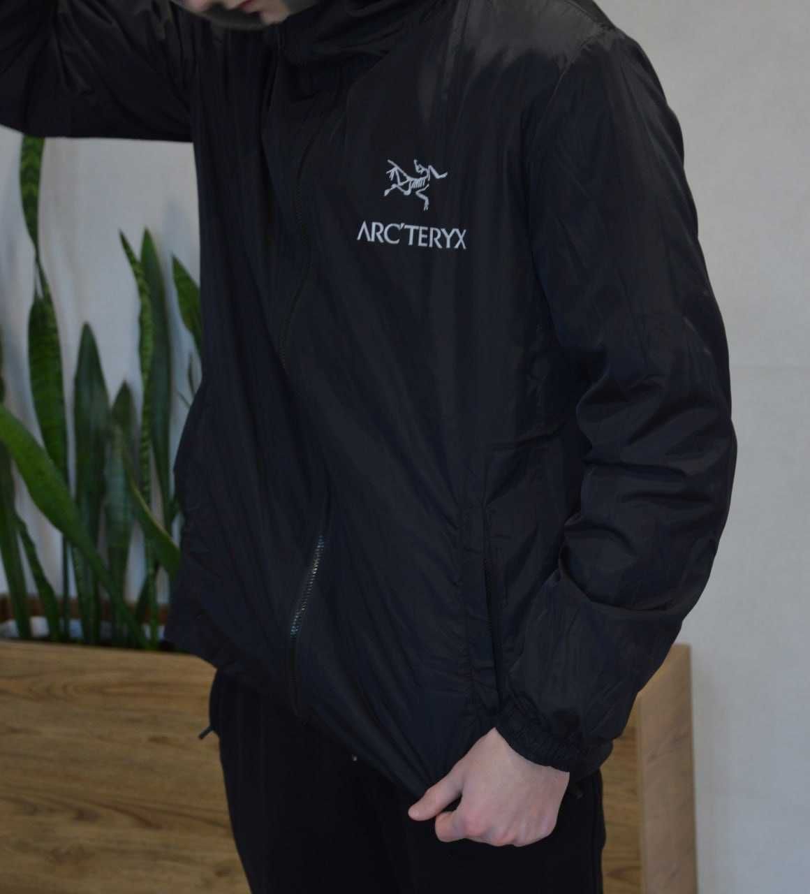 Arcteryx куртка на гортексі чорна нова / Мужская ветровка Артерикс
