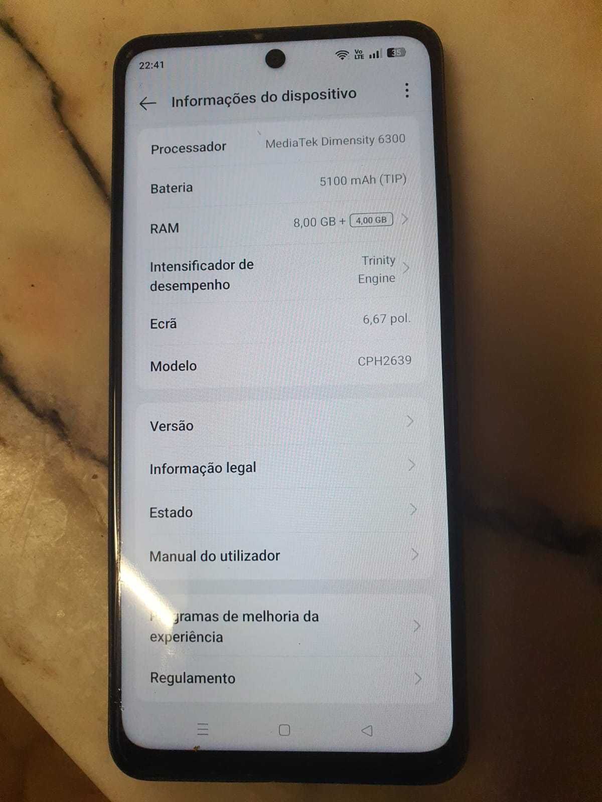 Telemóvel usado com pouco uso "OPPO A 80 5G "
