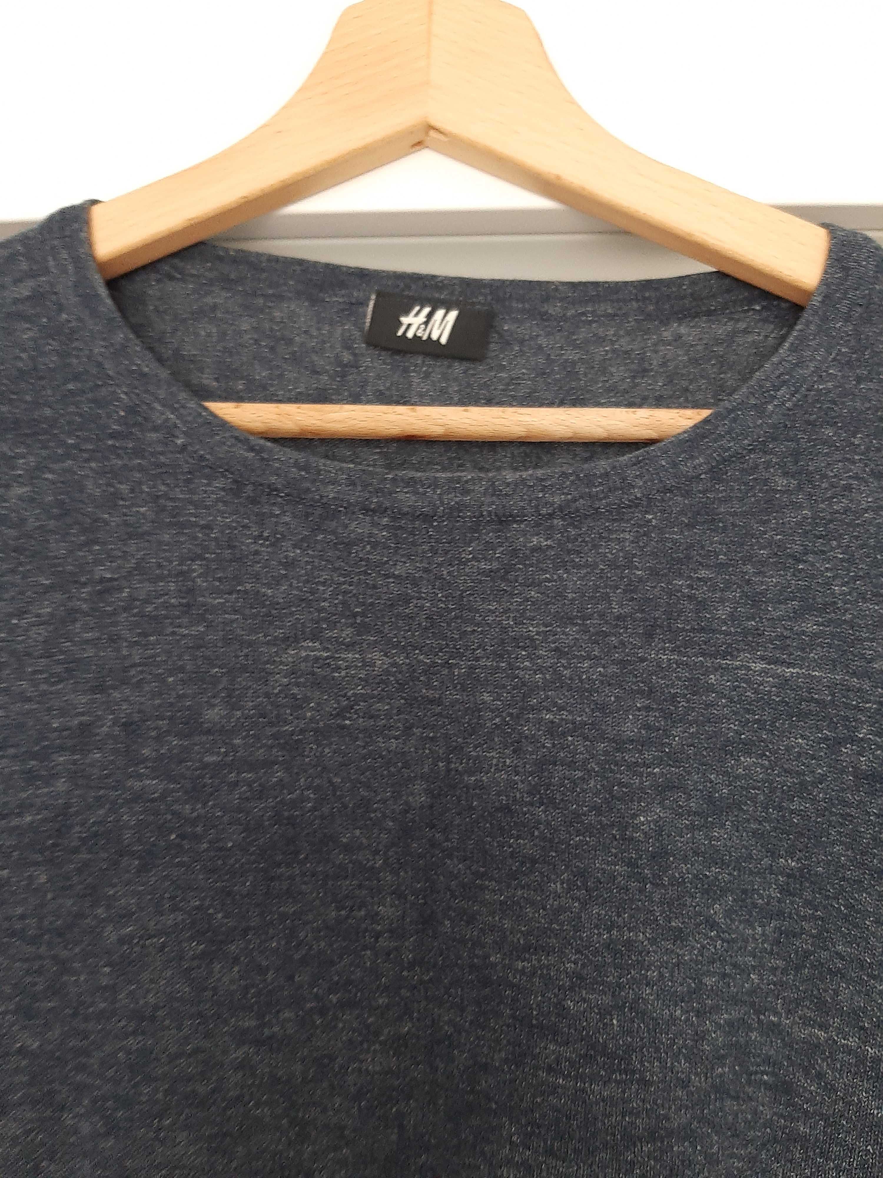 H&M  - Meski sweter w kolorze ciemnoniebieskim