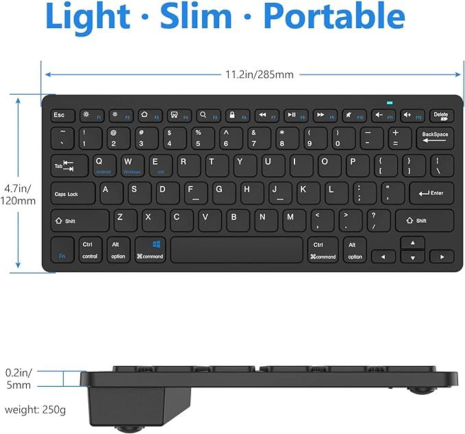 Bezprzewodowa Klawiatura Bluetooth QWERTY