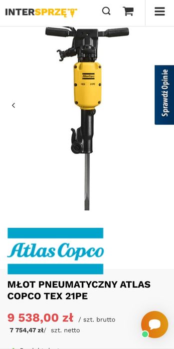 Młot pneumatyczny Atlas Copco TEX 21PE   2017rok