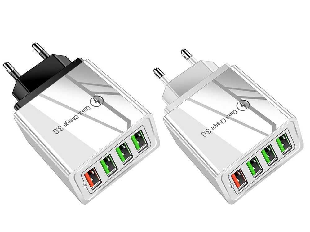ŁADOWARKA SIECIOWA Szybka 4xUSB Quick CHARGE 3.0 Dobra Jakość. Super