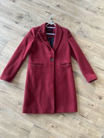 Zara Klasyczny płaszcz wełniany zima/ jesień XS