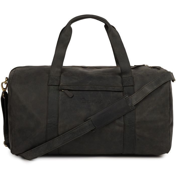 Torba podróżna skórzana weekendowa ekskluzywna skóra nubuk Beltimore