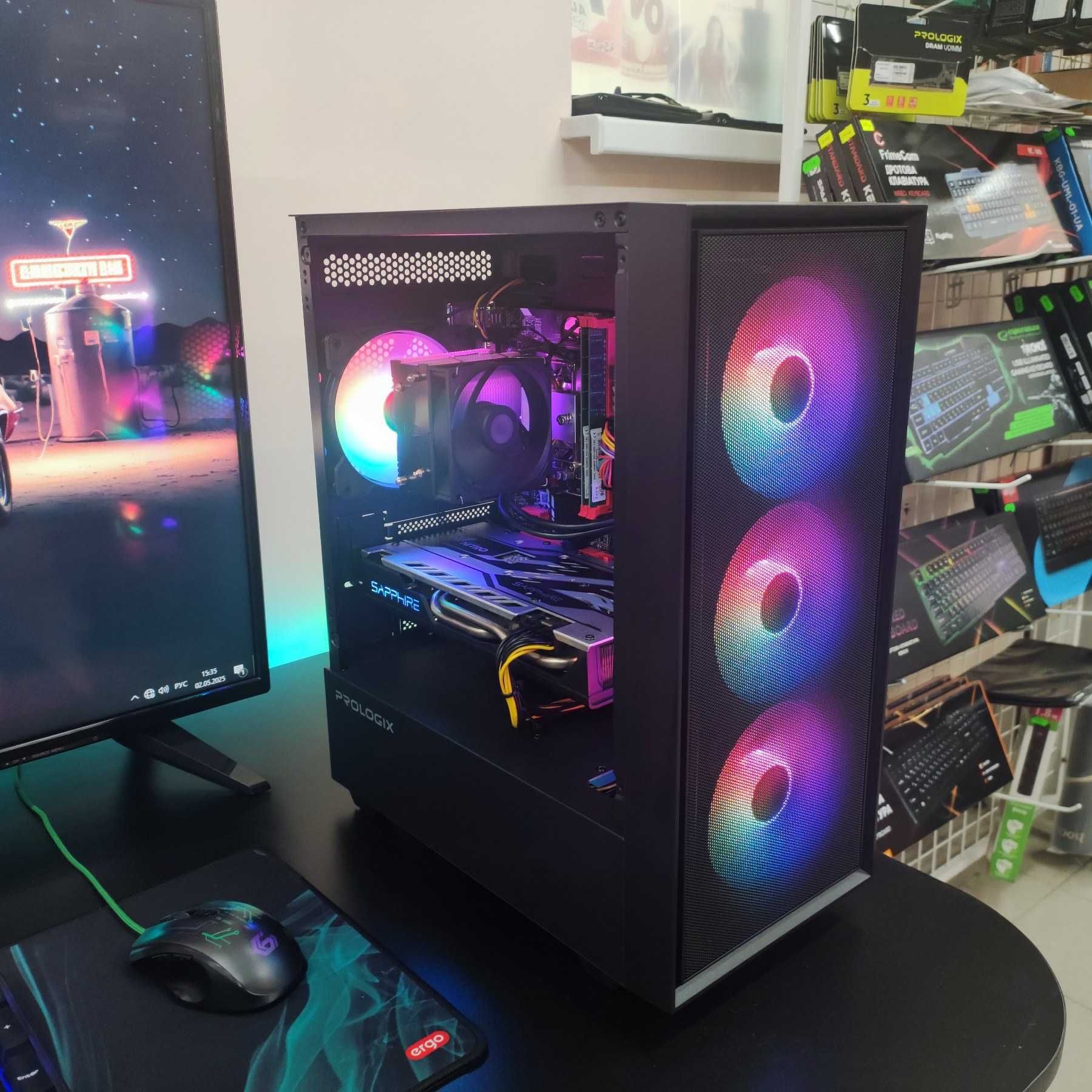 Игровой Компютер Intel Core i7, 16GB RAM, Sapphire RX 580 4GB, SSD 512
