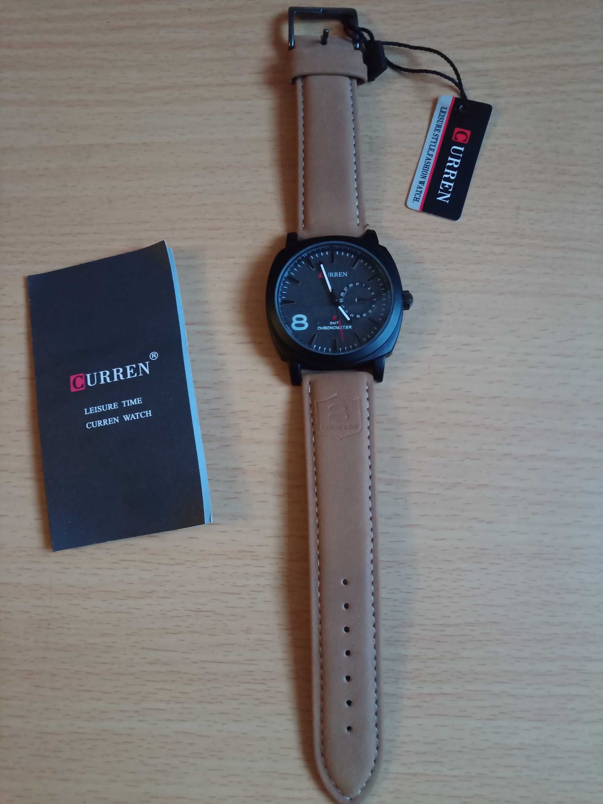 Мужские стильные кварцевые часы CURREN 8139, Китай, новые